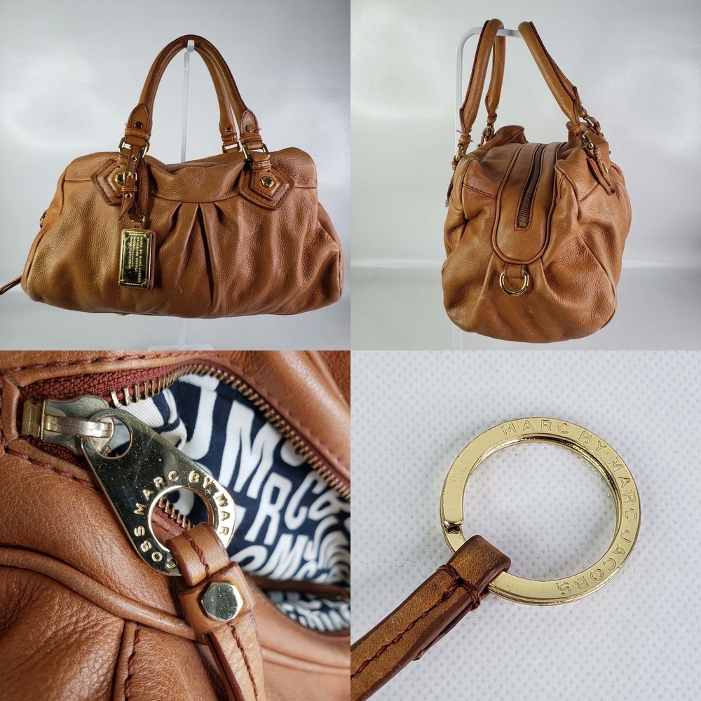 Marc by Marc Jacobs Q Groovee Satchel Women Medium Brown Leather Bag